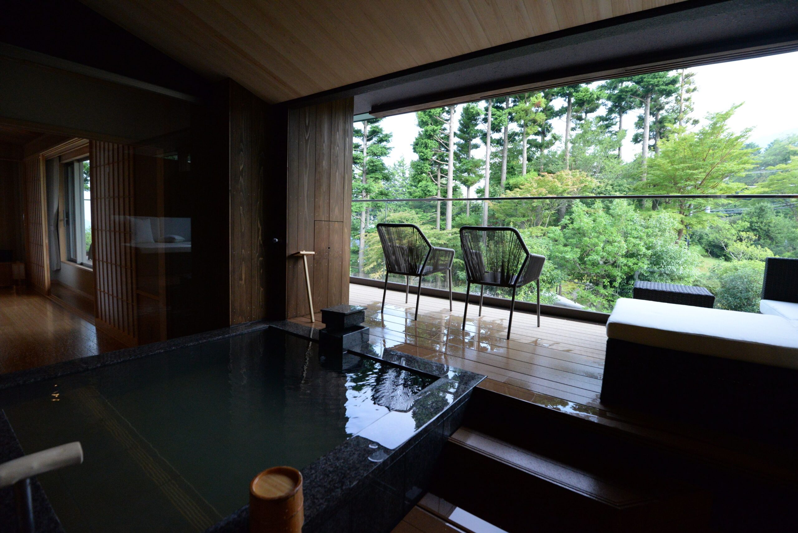 箱根強羅 白檀 客室露天風呂