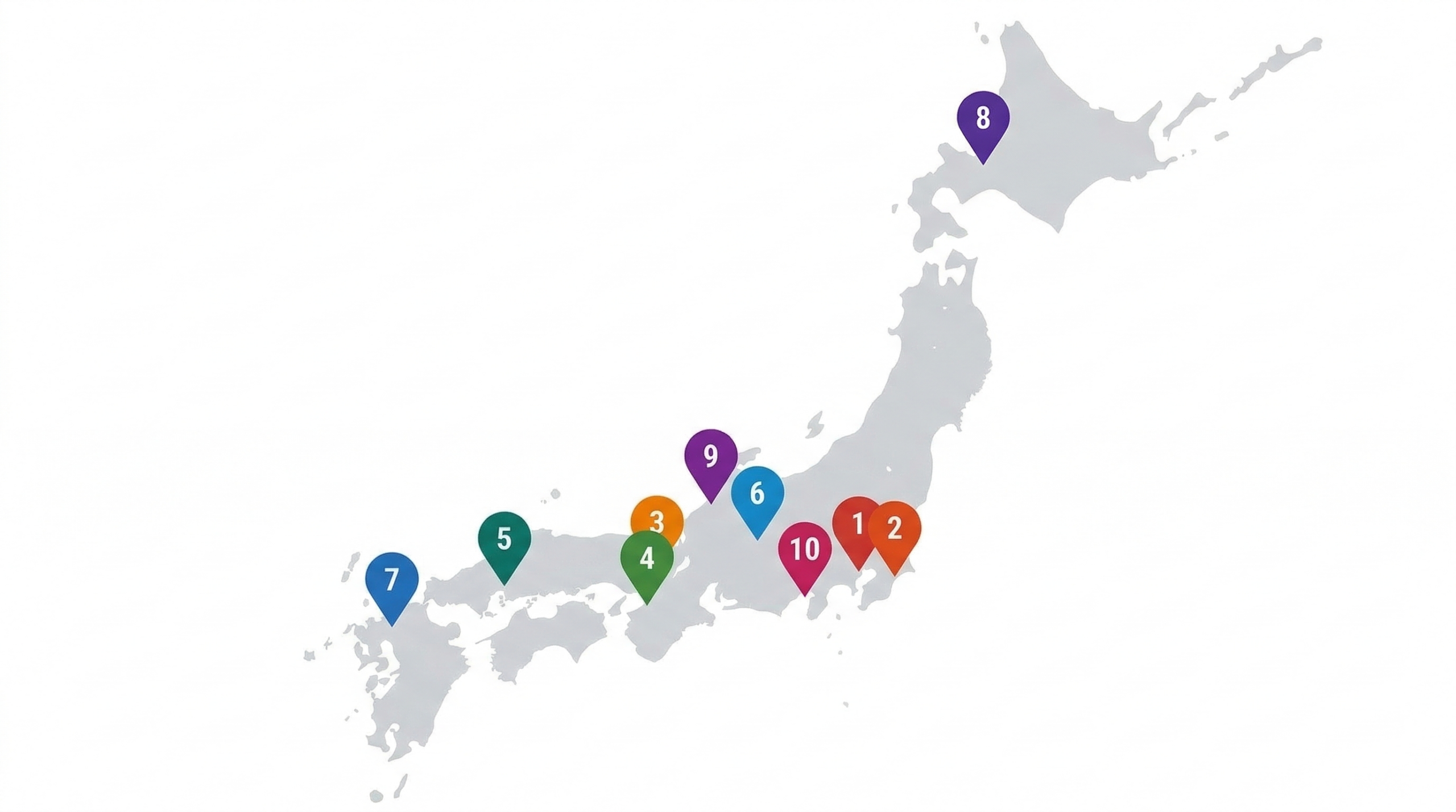 コスパと満足度で厳選！一人旅歓迎！大浴場付きお値打ちホテル10選マップ